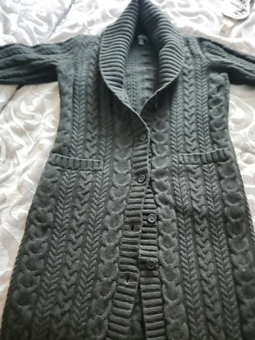 NEW Lauren Ralph Lauren lamb wool sweater coat